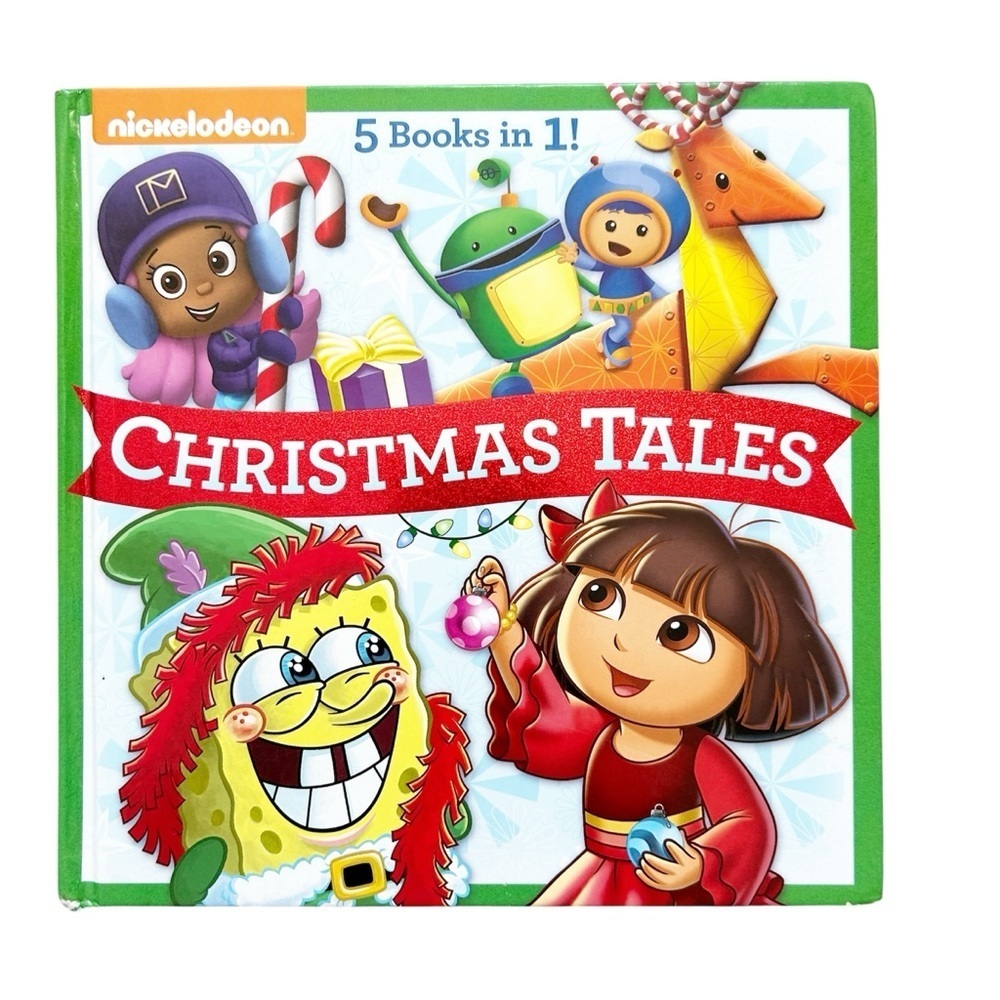 Nickelodeon 5 books in 1 Christmas Tales Bubble Guppies Dora the Explorer & more